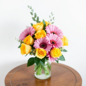 Yellow Roses and Barberton Daisies Bouquet